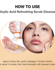 SKINEVER Salicylic Refreshing Scrub Cleanser-Facial wash
