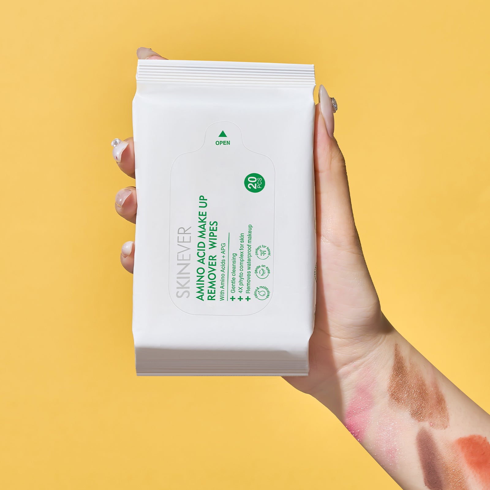 SKINEVER Amino Acid Make Up Remove Wipes