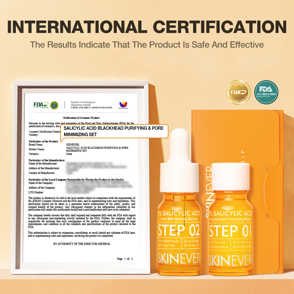 SKINEVER Salicylic Acid Blackhead Purifying &amp; Pore Minimizing Set