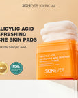 SKINEVER Cotton ACNE Pads Salicylic Acid Vitamin C