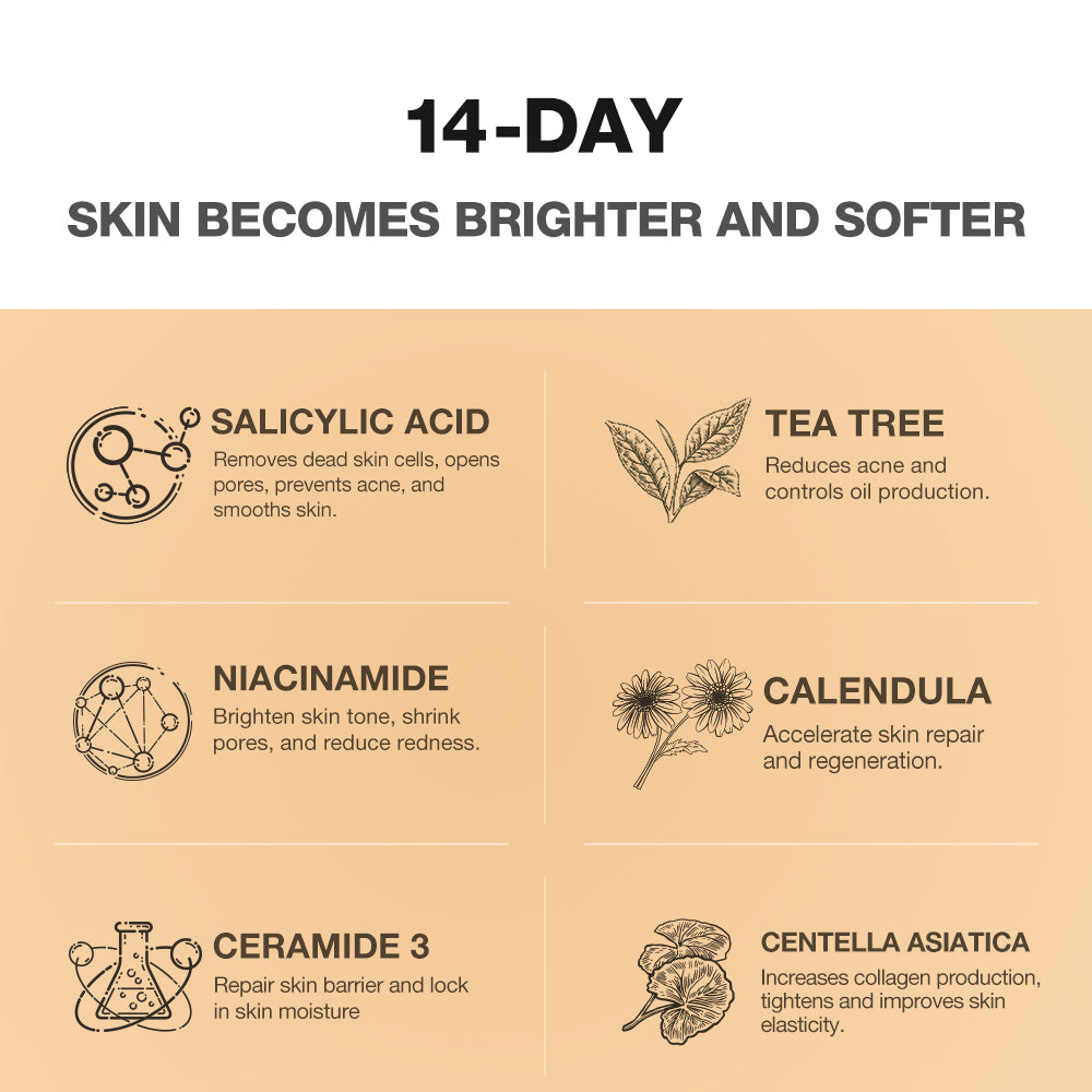 SKINEVER Salicylic Refreshing Scrub Cleanser-Facial wash