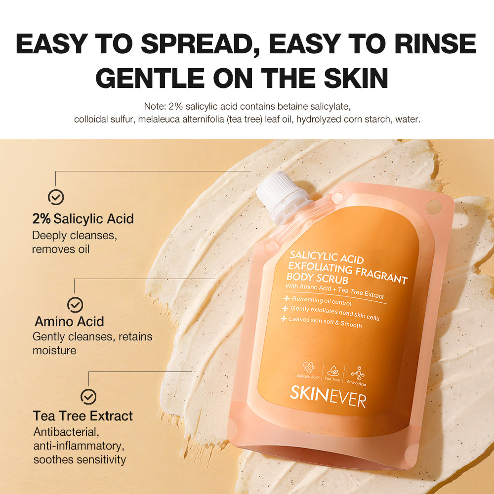 SKINEVER Salicylic Acid Exfoliating Fragrant Body Scrub