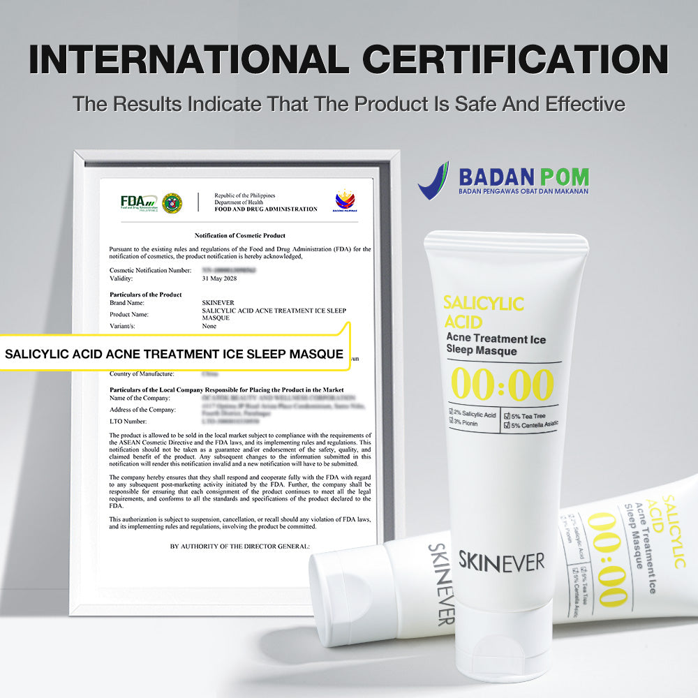 SKINEVER Salicylic Acid Acne Treatment Ice Sleep Masque