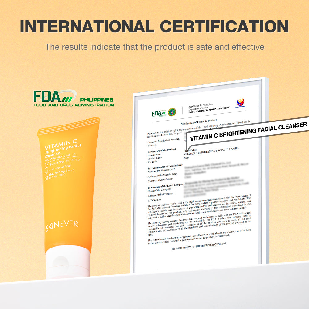 SKINEVER Vitamin C Whitening Facial Cleanser